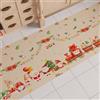 PETTI Artigiani Italiani - Tappeto Cucina Natalizio Gnomo, Passatoia Cucina Antiscivolo e Lavabile, Tappeto Runner per Natale 52x280 cm, Made in Italy