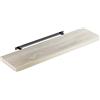 Casaria Mensola da Parete Legno 90cm Supporto 50-110cm Pensile Bagno 15kg Cucina Libreria Quercia