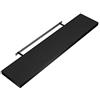 Casaria Mensola da Parete Legno 50cm Supporto 50-110cm Pensile 15kg Cucina Libreria Nero