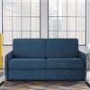 Stilprojectstore Divano Moderno in Tessuto Blu 3 Posti - Parigi