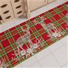 PETTI Artigiani Italiani - Tappeto Cucina Natalizio Renna Beige, Passatoia Cucina Antiscivolo e Lavabile, Tappeto Runner per Natale 52x180 cm, Made in Italy
