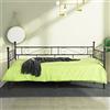 DORAFAIR LiePu Letto Singolo Divano Letto Moderno Struttura Letti in Metallo per Bambini o Adulti - 90 × 200 CM, Nero