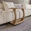 sugodesign Tavolino Divano con rotelle, Piccolo tavolo da salotto, Tavolino da caffè in stile elegante, Piccolo tavolo per soggiorno, Superficie ideale per laptop, tazze (Rovere affumicato)