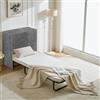 Shally Dogan Mobile Letto a Scomparsa, Giroletto Singolo Salvaspazio Richiudibile con Materasso Ergonomico Incluso, Armadio e Lettino da Parete Pieghevole Estraibile con Doghe (Cemento)