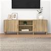 MOBCANT Mobile Porta TV, Mobili tv soggiorno Mobile sala TV TV stand cabinet Vetrina espositiva Utilizzabile per Camera da letto Hotel Ufficio Rovere Sonoma 150x30x50 cm Legno Multistrato
