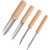 LALAFINA 4pezzi Tubi in Metallo Lucidato per Tagliare Ceramica Punzone per Ceramica Strumenti per Argilla Fai da Te per Modelli in Cera Scolpire e Incisione