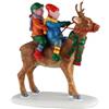 LEMAX Personaggi Elfi su Renna Reindeer Rides in Resina H7,5x7,3x3,3 cm