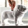 Suck UK Bulldog Salvadanaio, Porcellana, Bianco