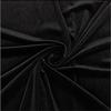Russo Tessuti Tessuto Abbigliamento Velluto Spandex Elasticizzato 100x150 cm-Nero