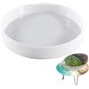 Zuasdvnk Stampo rotondo in silicone resina epossidica stampi in silicone resina epossidica rotondo grande 36 cm stampo per colata in resina epossidica grande vassoio in resina per la produzione di