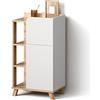 Livinity Mobiletto bagno Marano, Sonoma/Bianco, 50 x 90 cm | con anta e cassetto