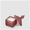 EDG Enzo De Gasperi Candela Profumata Jasmine 12x6,5cm in Vetro Rosso Nordic Vetiver