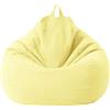 HAIMEN Fodera per pouf, in cotone e lino, 100 x 120 cm, con cerniera, senza imbottitura