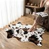 MustMat Simpatico tappeto con stampa di mucca, divertente tappeto in finta pelle bovina, piacevole per decorare la stanza dei bambini, 74,9 cm di larghezza x 110 cm di lunghezza