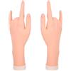 DECHOUS Manichino da Esposizione Mano Femminile Realistica Flessibile in Gomma Morbida e Resina Set 2 Pezzi per Gioielli Orologi Nail Art e Decorazioni Artistiche