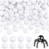 PH PandaHall 200pz Occhi Cabochon in Resina 10mm Occhi di Animali Piatti Bianco, Bottoni a Cupola in Resina con Retro Piatto per Amigurumi di Animali di Peluche Orsetti