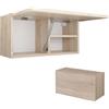 PLATAN ROOM - Armadietto da bagno 80/120/160/200/240 di larghezza, mobile da bagno, pensile pieghevole (rovere Sonoma, 60 x 30 x 25)