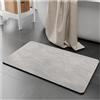 VHVYWY Tappetino da Bagno in Pietra Diatomite 50X80cm, Tappeto da Antiscivolo Adatto per Bagno Docce Cucina, Tappetini con Fondo in Gomma per Indoor Floor & Door Mat 04,20 x32 inch