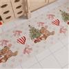 PETTI Artigiani Italiani - Tappeto Cucina Natalizio Orsetto, Passatoia Cucina Antiscivolo e Lavabile, Tappeto Runner per Natale 52x280 cm, Made in Italy