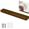 Salyeeluly Supporto da parete per dischi in vinile | Scaffale da parete in legno massello | un elegante espositore in legno massello | Mensola per dischi in vinile per contenere dischi di qualsiasi dimensione,
