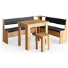 Vicco Set tavolo e panche angolare Roman Rovere dorato 180x150 cm