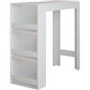 Vicco Tavolo da bar Repose, Bianco, 45 x 110 cm
