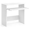 Vicco Scrivania Nils, Bianco, 79 x 43 cm, con ripiano estraibile per tastiera per utilizzo come postazione di lavoro