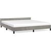 HEFZGDB Giroletto senza Materasso Grigio Chiaro 160x200 cm Velluto Letto King Size Letto Singolo Struttura Letto Matrimoniale Single Bed per Dormitorio Albergo Camera Da Letto Camera Degli Ospiti