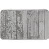 Inbagno Tappeto Bagno Grigio 50x90 Rettangolare 100% Poliestere con Fondo Antiscivolo, Serie MEMO