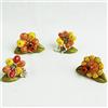 DLM Bomboniere DLM26585 (Kit 12 Pezzi) Margherita Quadrifoglio Girasole con Farfalla e Coccinella Portafortuna bomboniera Regalo