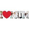 Generico Targa in Plexiglass Personalizzabile con Foto Idea Regalo Festa della Mamma Originale 2022 Dedica Speciale Compleanno Natale per la Mamma Scritta I Love Mum Queen Regina Love Amore Famiglia