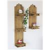 DanDiBo Scaffale a Parete 14B460-61 Set da 2 cassettiere 39cm e 64cm Molletta Consolle a Parete