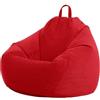 UGEFKMQ Pouf Gigante Bean Bag In Velluto A Coste Divano A Soffio Pigro Coprisedia Pigra Copridivano A Sacco Fodera Per Poltrona A Sacco(Senza Imbottitura) 100Cm*120Cm A-1