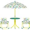 AIYAPLAY Tavolo da Picnic per Bambini con Ombrellone Removibile Verde
