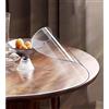 GYYFQH Tovaglia Trasparente Rotonda,Pellicola per Tavolo,Mollettone Tavolo Rotondo,Spessore 2mm,Lavabile E Resistente,Rotondi da Sala da Pranzo(Clear,Round 30cm)