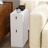 Utlenianie Set di 1 Comodino Stretto, Tavolino da Divano con 2 Casset, Comodino Camera da Letto Stretto, Comodini Stretti, 25x51x68cm