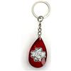 DLM_Bomboniere DLM-32088-rosso (Kit 12 Pezzi) Portachiavi Ciondolo in Cristallo A Goccia Quadrifoglio Albero della Vita Festa 18 Anni Diciottesimo Compleanno_Rosso bomboniera
