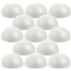 Artibetter 30 Palline di Polistirolo Semicircolari Bianche Diametro 6 Cm per Decorazioni Fai da Te, Modelli in Schiuma per Feste e Addobbi Artigianali, Accessori Creativi per Scenografie