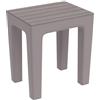 Generico SGABELLO BAGNO WOODY MULTIUSO EFFETTO LEGNO L38xP29xH41,5cm IN POLIPROPILENE VARI COLORI BIANCO, BLU PASTELLO, GRIGIO, NERO, TORTORA (Tortora)