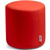 Avalon - Pouf Poggiapiedi Rigido CILINDRO Mamba Ignifugo Classe 1IM in Ecopelle Nautica, Puff Poggiapiedi, Seduta da Interno ed Esterno, Professionale Comodo Impermeabile, Made in IT(35cm-Rosso)