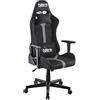 Brigros Nitro - Sedia Gaming Ergonomica, Sedia Ufficio In Tessuto Scamosciato, Sedia Da Gaming Girevole Con Cuscino Lombare, Poggiatesta, Braccioli, Sedia Scrivania Da Gaming Reclinabile Nathan (Grigio/Nero)