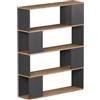 Vicco Divisorio per ambienti Eneos Antracite/Rovere dorato 100x124.5 cm