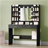 Hzuaneri 100 cm Toeletta Trucco, specchio e luce LED, 40x100x149cm, Nero