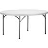 milani home MilaniHome.it - Tavolo Catering Rotondo in Metallo E ABS Bianco Diametro 150 con Gambe Pieghevoli per Ristorante Matrimoniodi coloreBianco