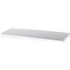 Decor Space Mensola da muro sospesa in legno con bordo arrotondato fissaggio con tasselli a scomparsa (Bianco, 100 x 25 x 2.5 cm)