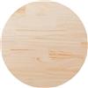 vidaXL Piano Tavolo Ø80x2,5 cm in Legno Massello di Pino