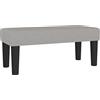 vidaXL Pouf grigio chiaro 70 x 30 x 30 cm tessuto