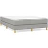 vidaXL Struttura Letto a Rete a Molle Grigio Chiaro 140x200 cm Tessuto
