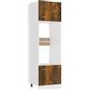 vidaXL Armadio per Microonde "Lyon" Rovere Fumo 60x57x207cm