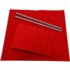 ZStyle Set Tele di Ricambio Sedili per Sedie Sedia Regista Capri Playa San Remo Tela Sedile in Tessuto Coprisedia Copertura per Seduta e Schienale (Red, 2)